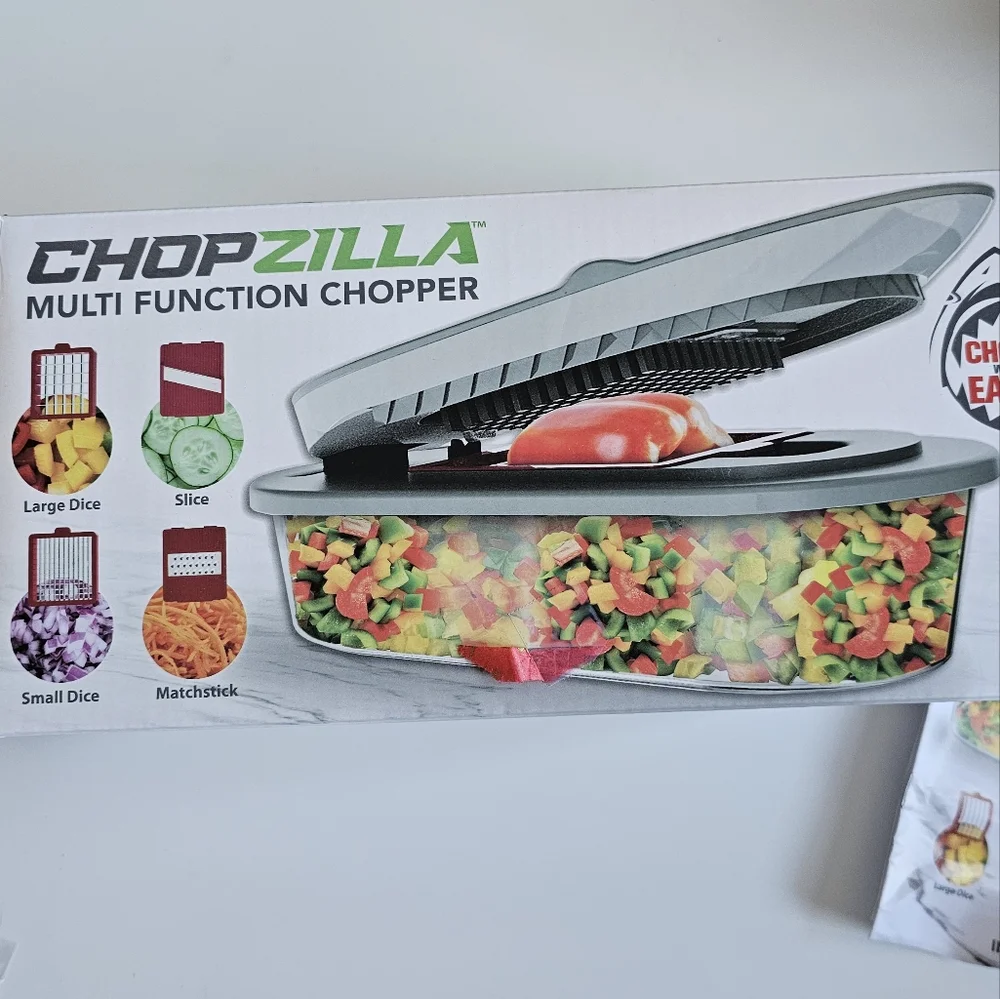 Chopzilla All in 1 Sharp Veggie Chopper Food, Vegetable, and Salad Chopper - Picture 2 of 4